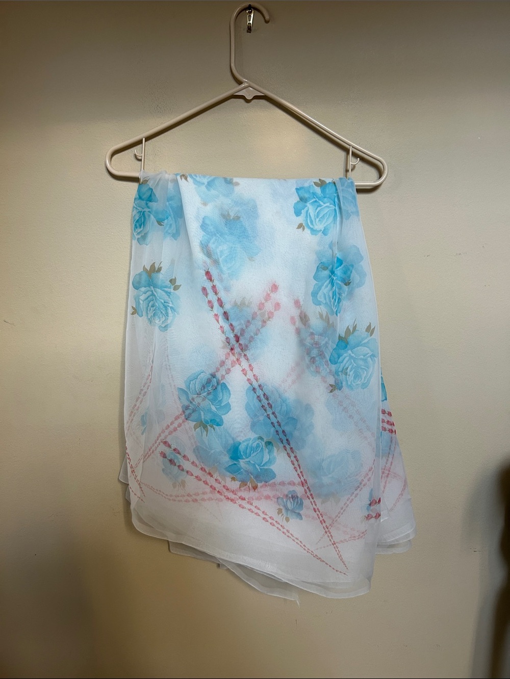 Sheer Blue Floral Saree